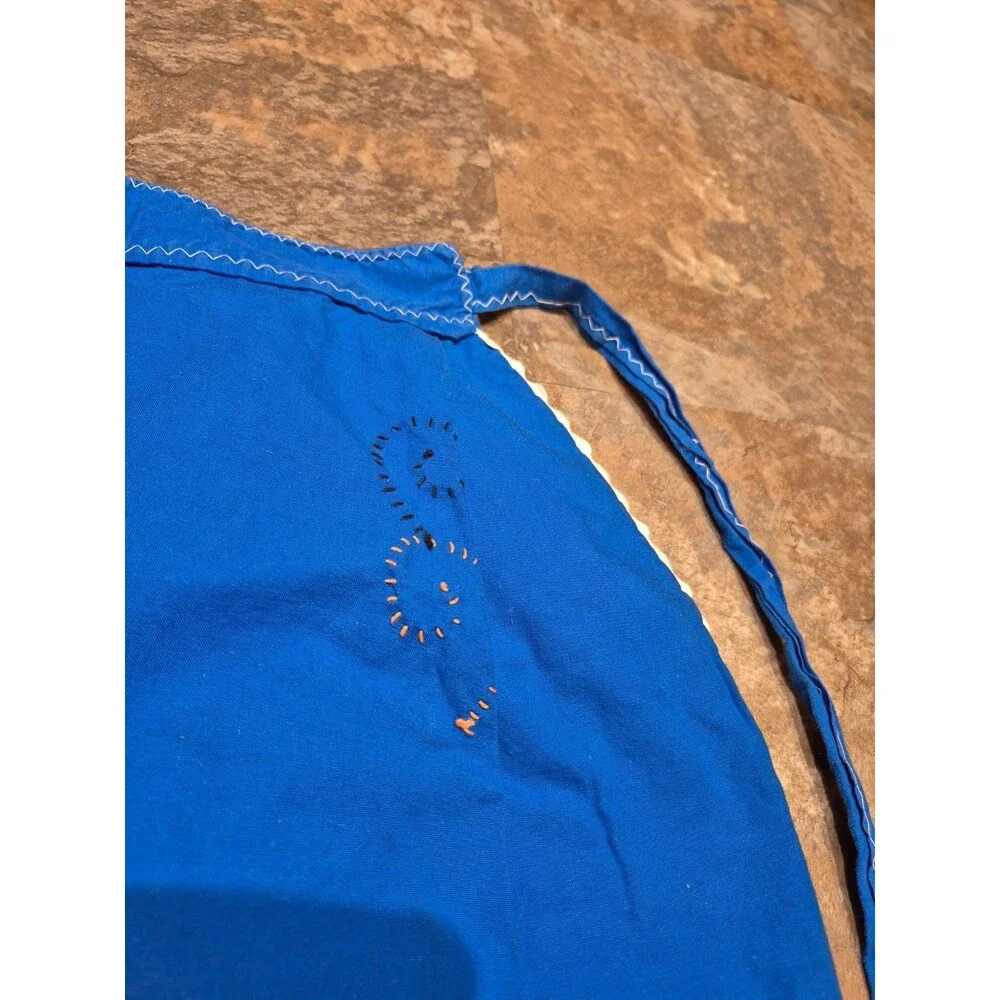Authentic Apron Portugal Handmade With Pockets Blue And Colorful